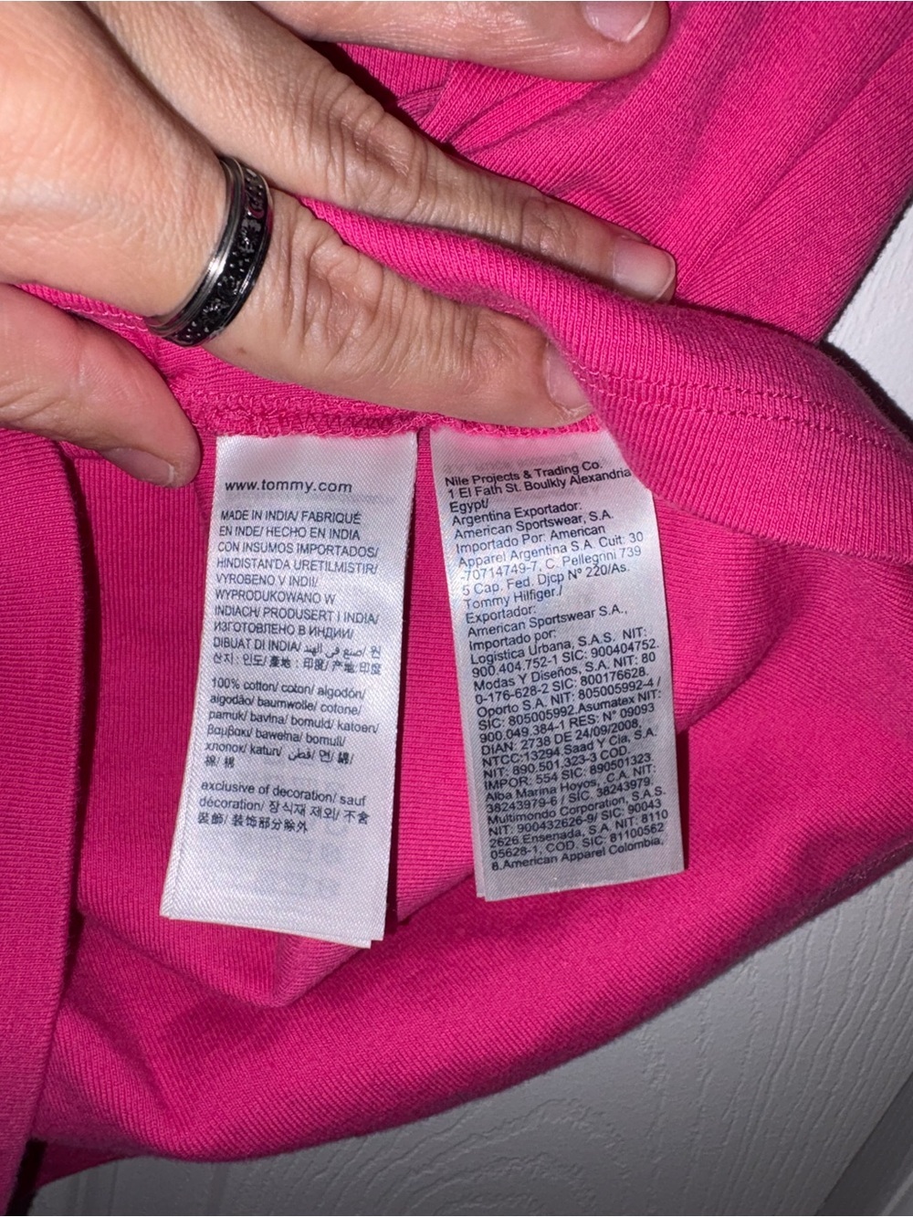 Tommy Hilfiger Pink Quarter Zip Polo Top Size Small - Picture 4 of 4